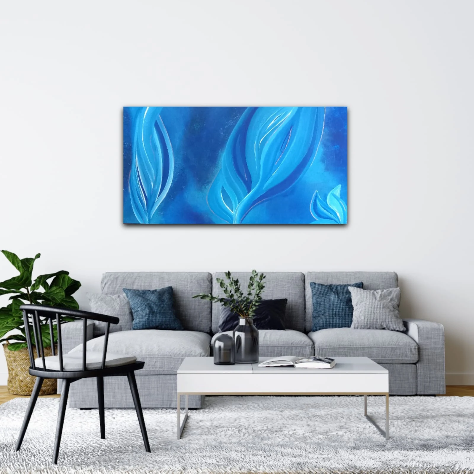 Flammes bleues, In a room