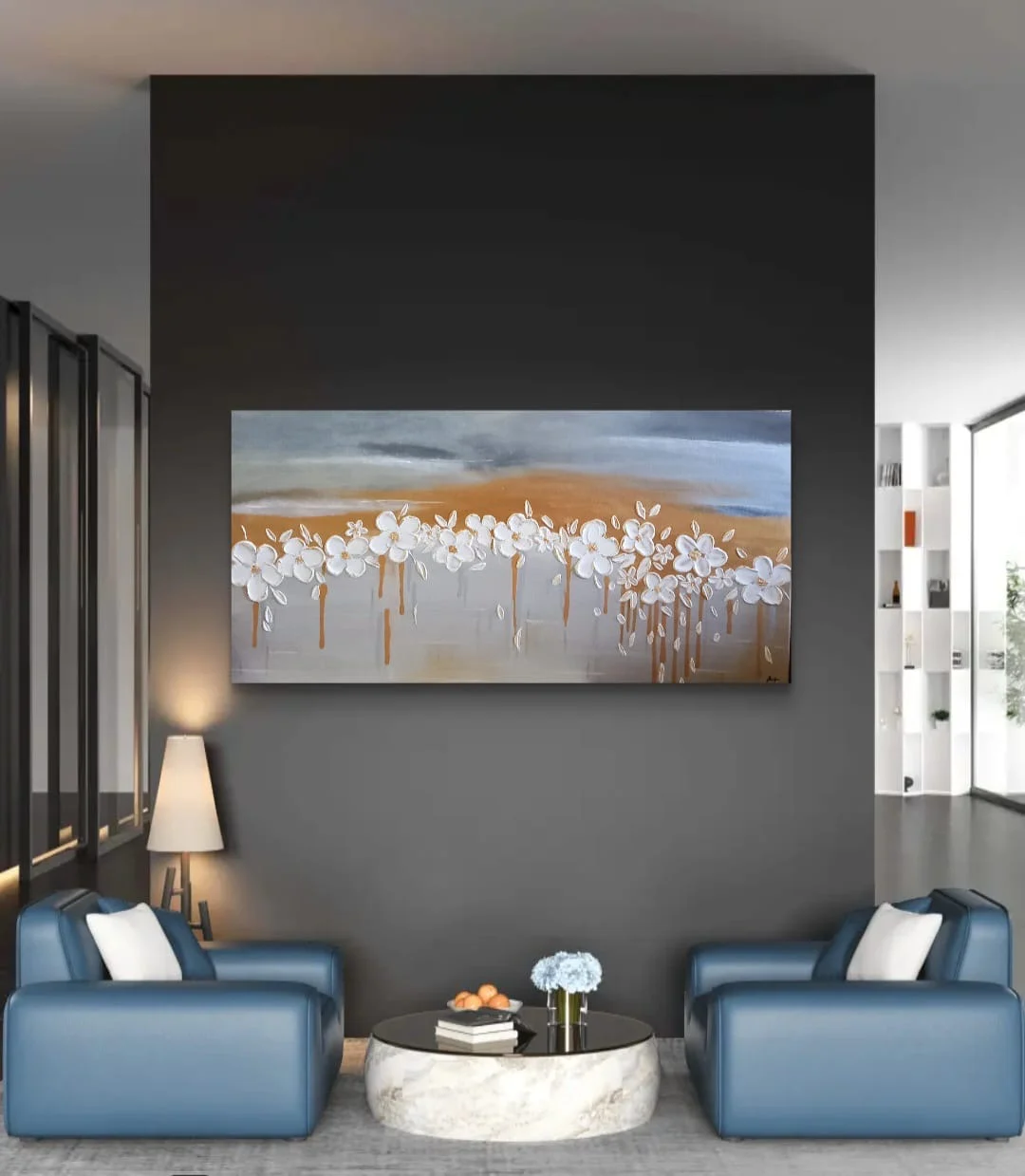 Ciel fleuri, In a room